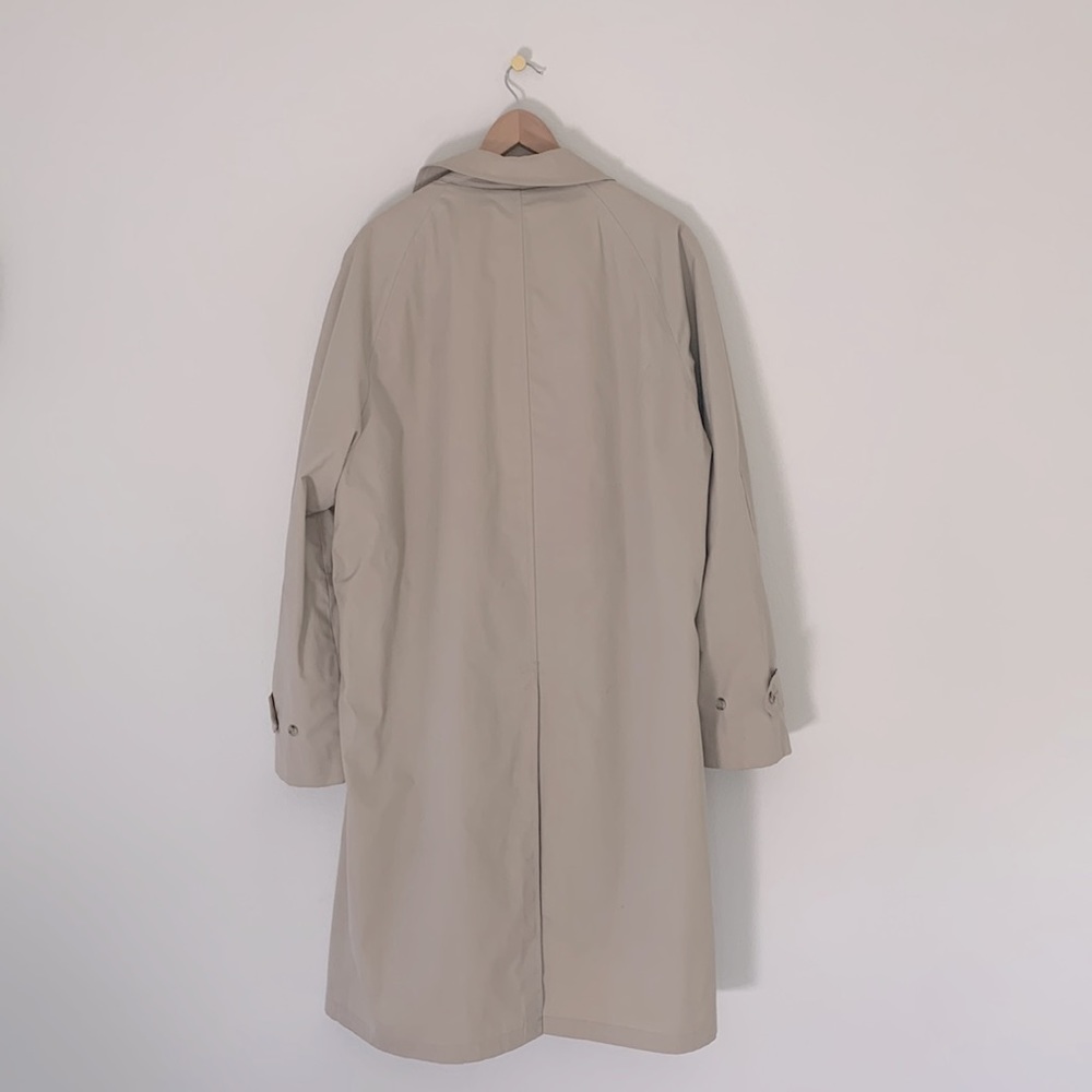 London Fog Vintage Heavy Plush Lined Trench Coat - Picture 7 of 17